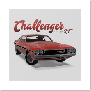 Challenger RT Orange front Posters and Art